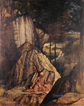  penitente Pintura - Penitente San Jerónimo Renacimiento Lorenzo Lotto